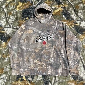 Vintage Cabela’s Camo Hoodie All Over Print Vintage Camo Hoodie